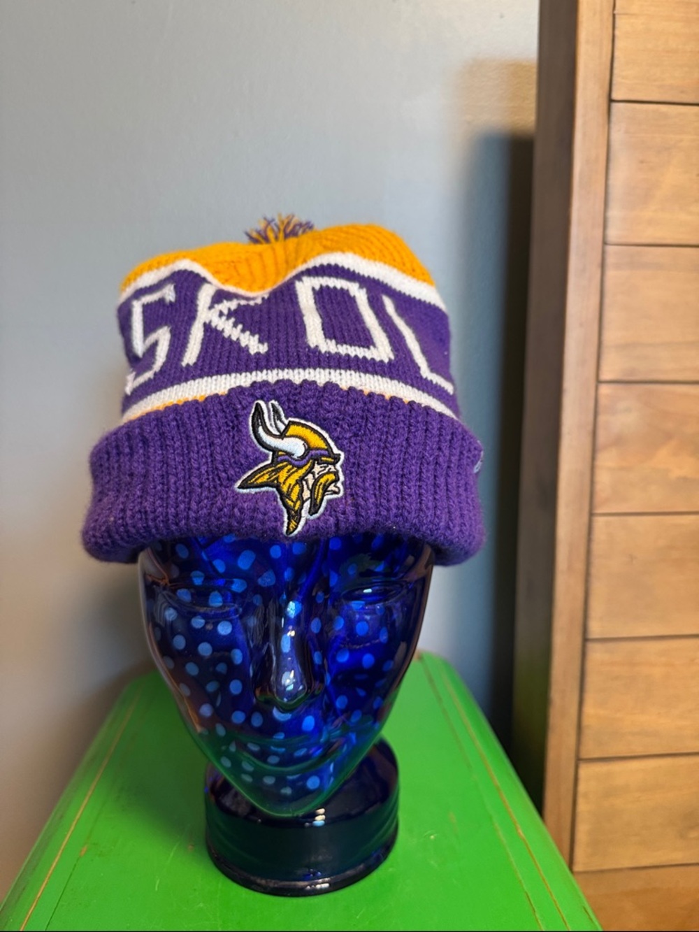 Minnesota Vikings Purple & Gold Knit Cuff Beanie - Official Team Hat
